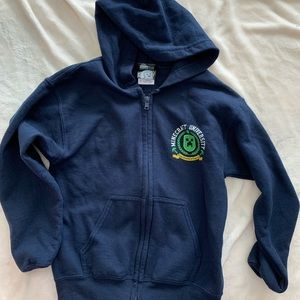 Minecraft university Think Geek hoodie youth M